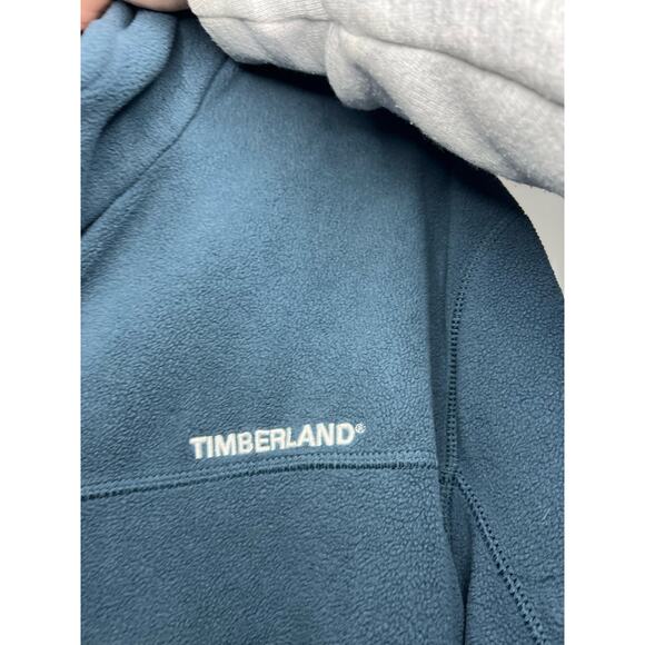 Timberland Blue/ Gray Full-Zip Fleece Sweatshirt/ Jacket Sz: Large - Picture 3 of 5